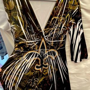 Crimson Ivy Saints Dress large